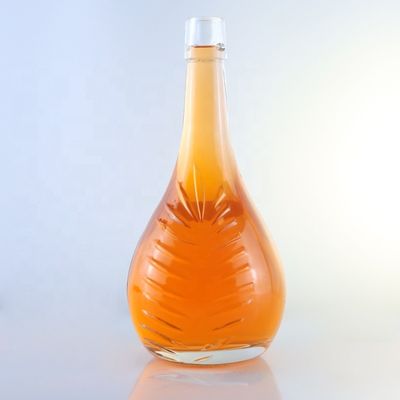 シャンパン 1L ガラスボトル デカルスクリーン印刷とコルクシール オーダーメイドオプション