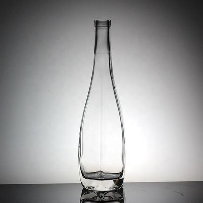 オーダーメイド クリアグラス スクリップキャップ 果汁やソーダ飲料のためのボトル 330ml 500ml 750ml