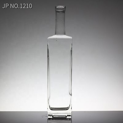 スーパーフリントボトル 水晶ガラスブランデーボトル あなたの要求のためのスクリューキャップ