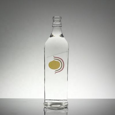 オーダーメイド クリアグラス スクリップキャップ 果汁やソーダ飲料のためのボトル 330ml 500ml 750ml