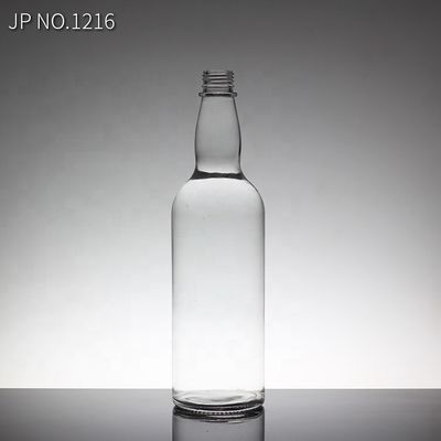 スーパーフリントボトル 水晶ガラスブランデーボトル あなたの要求のためのスクリューキャップ