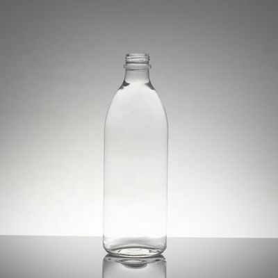 オーダーメイド クリアグラス スクリップキャップ 果汁やソーダ飲料のためのボトル 330ml 500ml 750ml