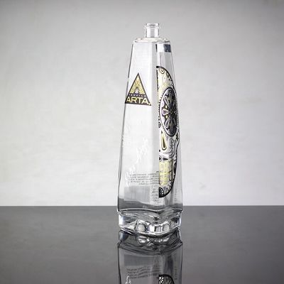 スクリーンプリントと750mlのガラスの素材で渇き消しボトル