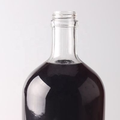 カスタマイズされた丸いガラスボトル 500ml 750ml コークキャップとカスタマイズされたロゴ