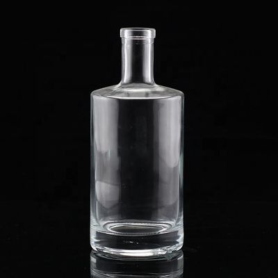 工業用ウォッカ 透明ガラスボトル ショートネックと脂肪ボディ 500ml 750ml