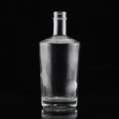 工業用ウォッカ 透明ガラスボトル ショートネックと脂肪ボディ 500ml 750ml
