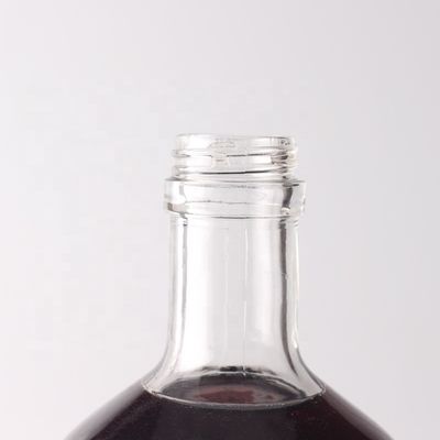 カスタマイズされた丸いガラスボトル 500ml 750ml コークキャップとカスタマイズされたロゴ