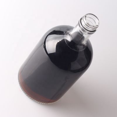 カスタマイズされた丸いガラスボトル 500ml 750ml コークキャップとカスタマイズされたロゴ