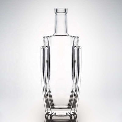 受け入れられる お客様のロゴ グラス スクエア スーパー フリント 500ml 700ml 750ml ジンボトル