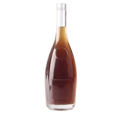 375ml カスタム ロゴ 彫り 涙 滴 形 ジン ラム ガラス ボトル