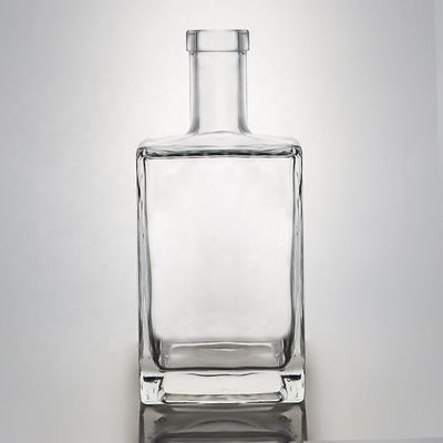 受け入れられる お客様のロゴ グラス スクエア スーパー フリント 500ml 700ml 750ml ジンボトル
