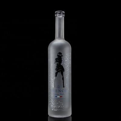 グラス 750ml 500ml デカル印刷 ウォッカボトル 凍結デザインとベース素材