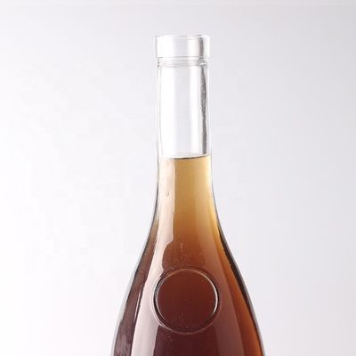 375ml カスタム ロゴ 彫り 涙 滴 形 ジン ラム ガラス ボトル