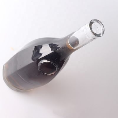 375ml カスタム ロゴ 彫り 涙 滴 形 ジン ラム ガラス ボトル