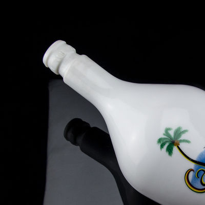 オーダーメイド 700ml フロスト 表面 ハンドリング コーク付き ラム ガラス ボトル