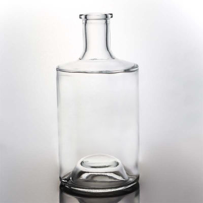 デカル 表面処理 700ml オーダーメイドLOGOとストッパーキャップのガラスウイスキーボトル