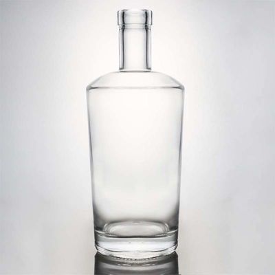 デカル 表面処理 700ml オーダーメイドLOGOとストッパーキャップのガラスウイスキーボトル