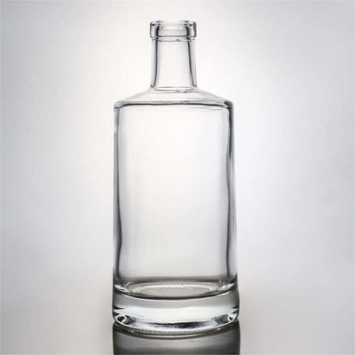 デカル 表面処理 700ml オーダーメイドLOGOとストッパーキャップのガラスウイスキーボトル