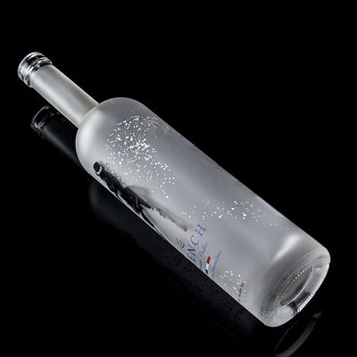 ガラスのカラー 750ml アシドエッチ ウォッカ ボトル 透明またはカスタマイズされた色