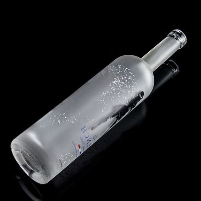 ガラスのカラー 750ml アシドエッチ ウォッカ ボトル 透明またはカスタマイズされた色