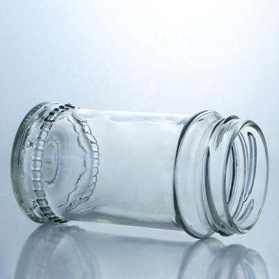 ユニークなデザイン 100ml 300ml 500ml カントリー ミツバチのガラスボトル 蓋が透明 ガラス製品