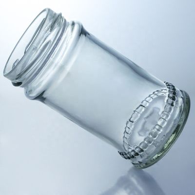 ユニークなデザイン 100ml 300ml 500ml カントリー ミツバチのガラスボトル 蓋が透明 ガラス製品