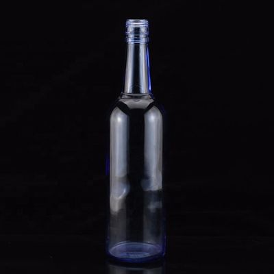 750ml 色のガラス酒瓶 金色の襟素材とボッカの端デザイン