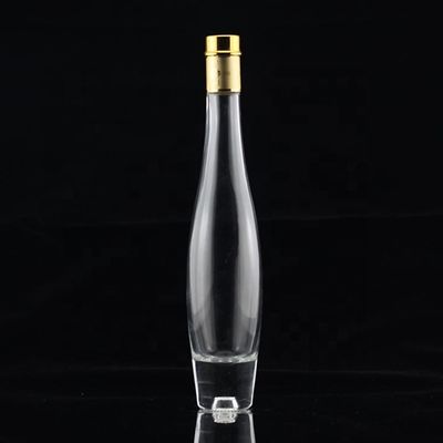 750ml 濃厚の透明ガラスアルコールボトル 金属キャップ
