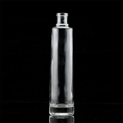 750ml 濃厚の透明ガラスアルコールボトル 金属キャップ