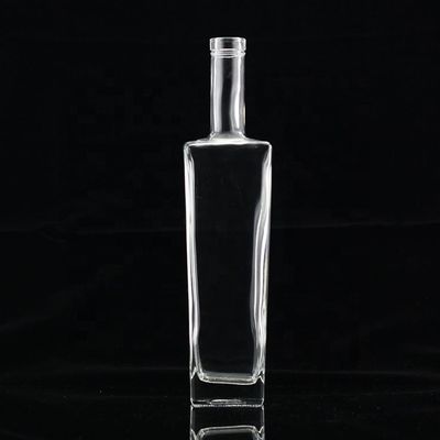 750ml 濃厚の透明ガラスアルコールボトル 金属キャップ