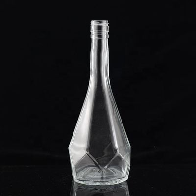 750ml 切断形 ユニークなデザイン グラス スピリッツ ボトル オーダーメイド