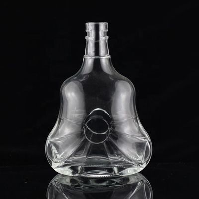 750ml 切断形 ユニークなデザイン グラス スピリッツ ボトル オーダーメイド