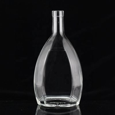 750ml 切断形 ユニークなデザイン グラス スピリッツ ボトル オーダーメイド