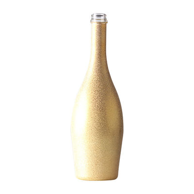 透明またはカスタマイズされた 750ml タクチュアルシャンパンボトル 75cl 空の塗装ガラスボトル