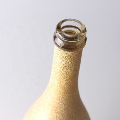 透明またはカスタマイズされた 750ml タクチュアルシャンパンボトル 75cl 空の塗装ガラスボトル