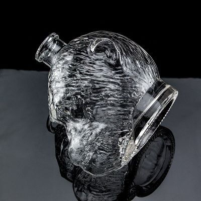 独特のデザイン 500ml 750ml モンキーヘッド形 ガラスボトル ウォッカ