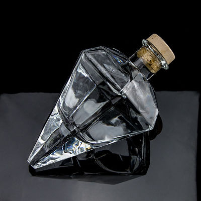 人気デザイン スーパーフリント 700ml ウォッカ ガラスボトル コルクと透明ガラス