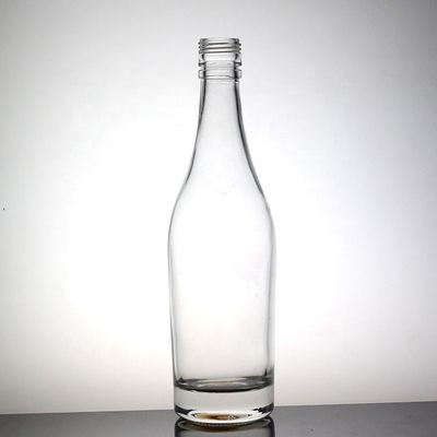 透明なリンゴ形ジュースボトル プラスチックキャップ付きの500mlの高石灰ガラスボトル
