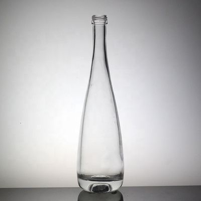 透明なリンゴ形ジュースボトル プラスチックキャップ付きの500mlの高石灰ガラスボトル