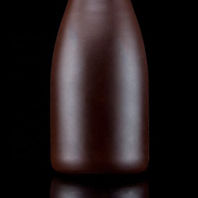 500mlシャンパンボトル マット仕上げ ユニークなデザイン 銅塗装ガラスカラー