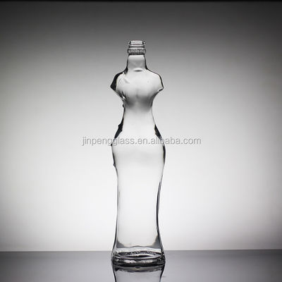 カスタムデザイン 女性用 特殊な形状の酒瓶 1000ml 750ml デカルの表面