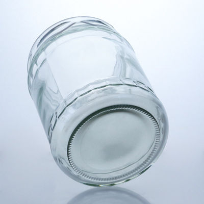 食品級の生産と流通のための透明の丸型石灰石ガラスボトル