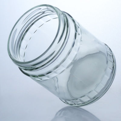 食品級の生産と流通のための透明の丸型石灰石ガラスボトル