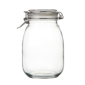 コラー素材 ガラス 100ml 240ml 300ml 500ml フルーツ・ジャム ボトル 金属蓋付き