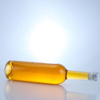オーダーメイド ロゴ ガラスボトル 750ml ロング ネック クリア フリント ジン ラム シャンパン 酒