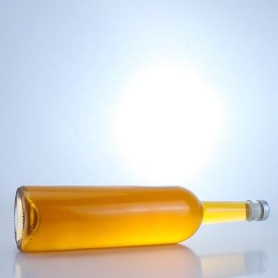 オーダーメイド ロゴ ガラスボトル 750ml ロング ネック クリア フリント ジン ラム シャンパン 酒