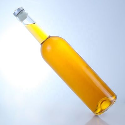 オーダーメイド ロゴ ガラスボトル 750ml ロング ネック クリア フリント ジン ラム シャンパン 酒