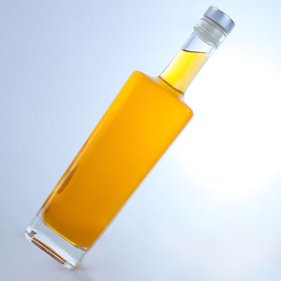 750ml カスタム 形 グラス スピリット ボトル ブランデー ウォッカ ウィスキー コーク トップ 方形