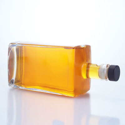 ジン・ラム・ブランデー用 750ml ガラスボトル カスタム形とコルクストッパーベース素材 ガラス