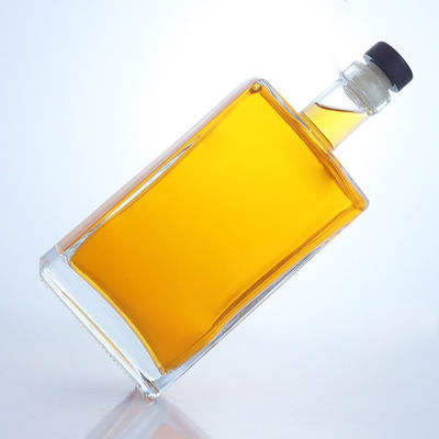 ジン・ラム・ブランデー用 750ml ガラスボトル カスタム形とコルクストッパーベース素材 ガラス